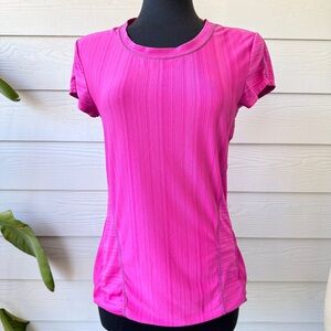 Athleta Relaxed Fit Pink Workout T-Shirt | Size Medium | Soft & Lightweight